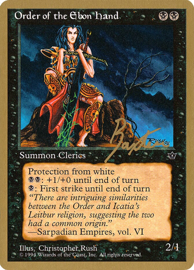 Order of the Ebon Hand (Rush) (George Baxter) [Pro Tour Collector Set] MTG Single Magic: The Gathering  | Multizone: Comics And Games