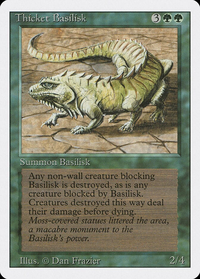Thicket Basilisk [Revised Edition] MTG Single Magic: The Gathering  | Multizone: Comics And Games