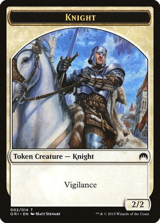 Knight Token [Magic Origins Tokens] MTG Single Magic: The Gathering  | Multizone: Comics And Games