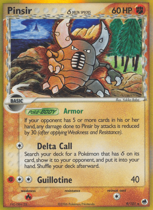 Pinsir (9/101) (Delta Species) [EX: Dragon Frontiers] Pokemon Single Pokémon  | Multizone: Comics And Games