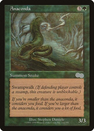 Anaconda [Urza's Saga] MTG Single Magic: The Gathering  | Multizone: Comics And Games