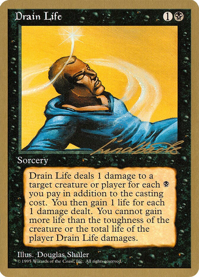 Drain Life (Leon Lindback) [Pro Tour Collector Set] MTG Single Magic: The Gathering  | Multizone: Comics And Games