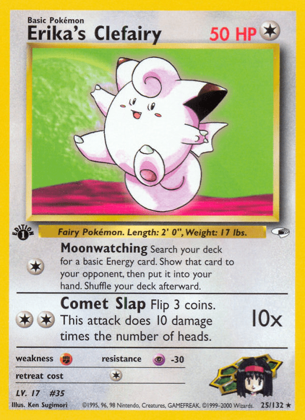 Erika's Clefairy (25/132) [Gym Heroes 1st Edition] Pokemon Single Pokémon  | Multizone: Comics And Games