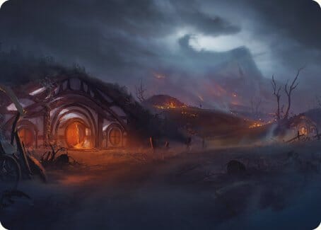 Field of Ruin Art Card [The Lord of the Rings: Tales of Middle-earth Art Series] MTG Single Magic: The Gathering  | Multizone: Comics And Games