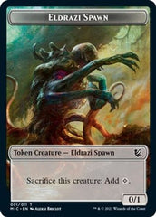 Eldrazi Spawn // Human Soldier Double-Sided Token [Innistrad: Midnight Hunt Commander Tokens] MTG Single Magic: The Gathering  | Multizone: Comics And Games