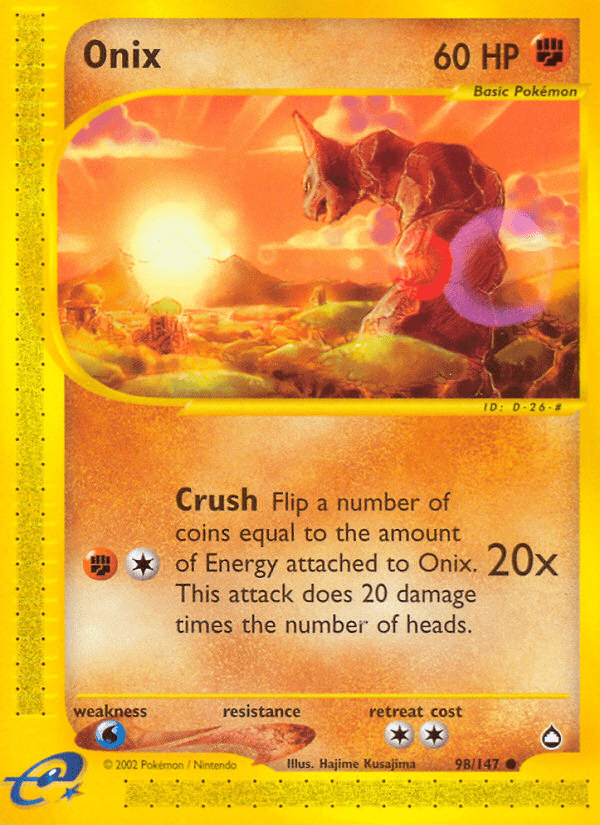 Onix (98/147) [Aquapolis] Pokemon Single Pokémon  | Multizone: Comics And Games