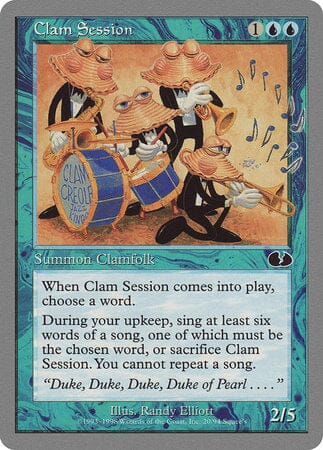 Clam Session [Unglued] MTG Single Magic: The Gathering  | Multizone: Comics And Games