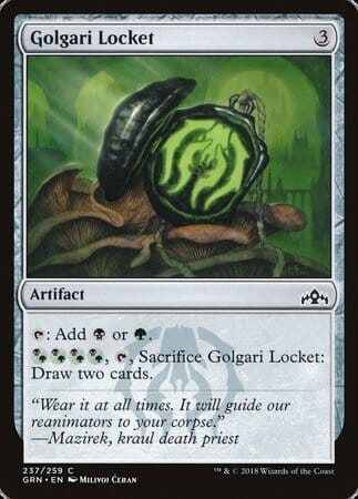 Golgari Locket [Guilds of Ravnica] MTG Single Magic: The Gathering  | Multizone: Comics And Games