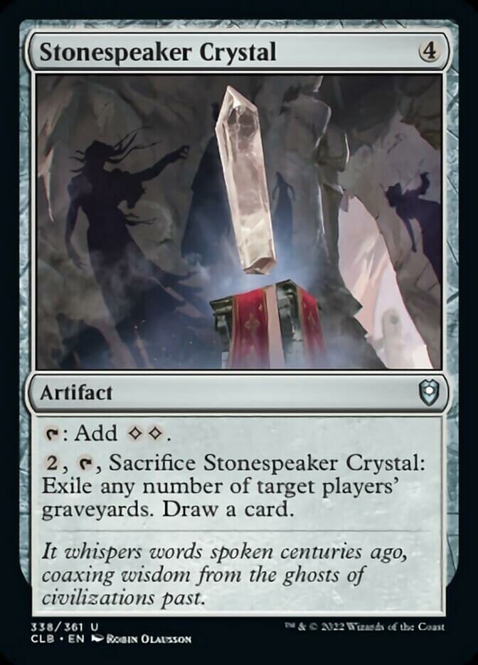 Stonespeaker Crystal [Commander Legends: Battle for Baldur's Gate] MTG Single Magic: The Gathering  | Multizone: Comics And Games