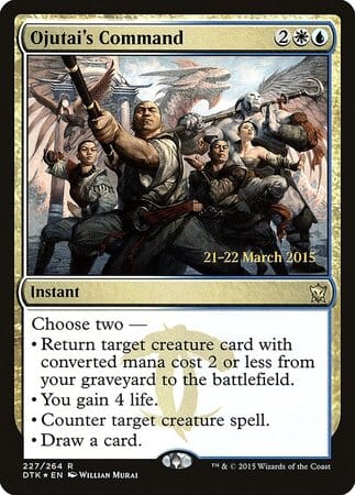 Ojutai's Command [Dragons of Tarkir Promos] MTG Single Magic: The Gathering  | Multizone: Comics And Games