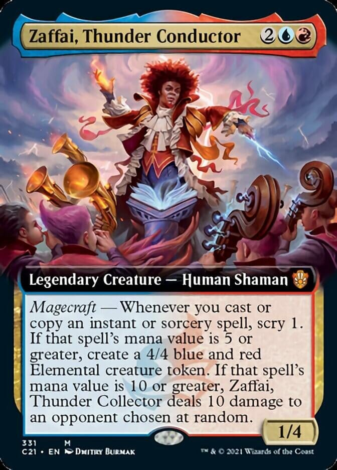 Zaffai, Thunder Conductor (Extended) [Commander 2021] MTG Single Magic: The Gathering  | Multizone: Comics And Games