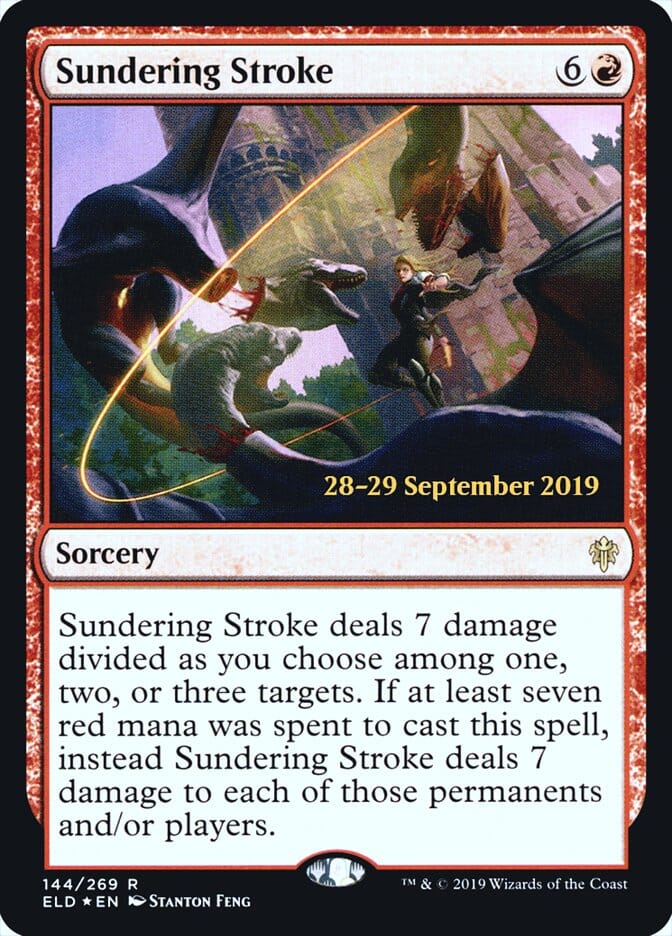 Sundering Stroke [Throne of Eldraine Prerelease Promos] MTG Single Magic: The Gathering  | Multizone: Comics And Games