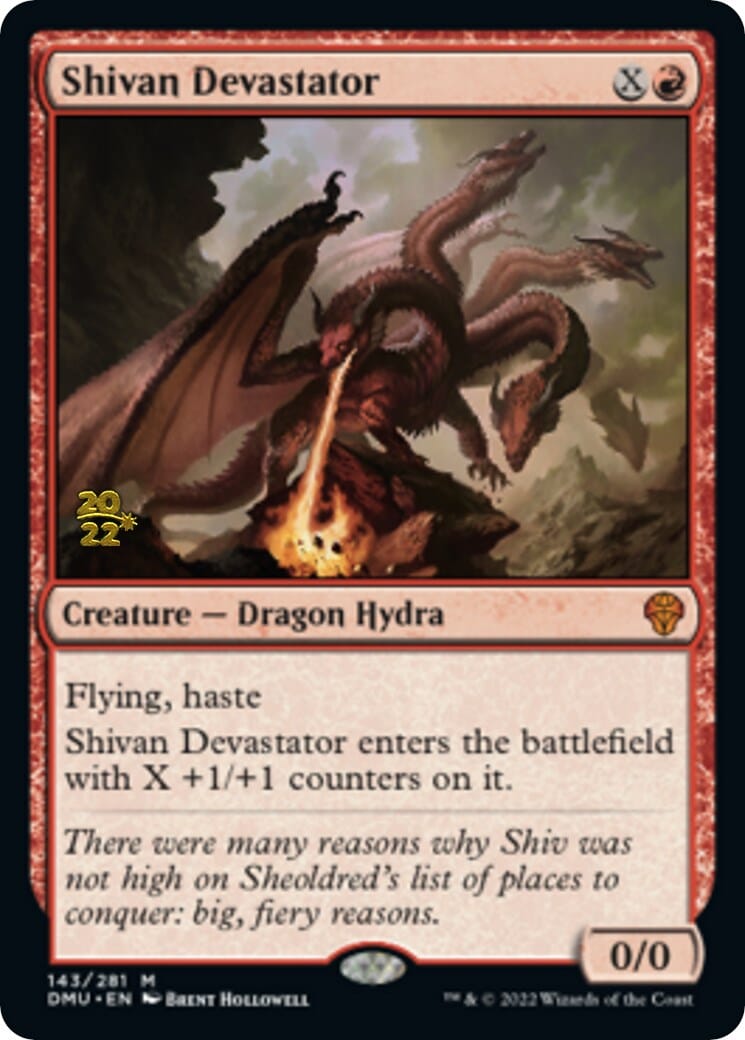 Shivan Devastator [Dominaria United Prerelease Promos] MTG Single Magic: The Gathering  | Multizone: Comics And Games