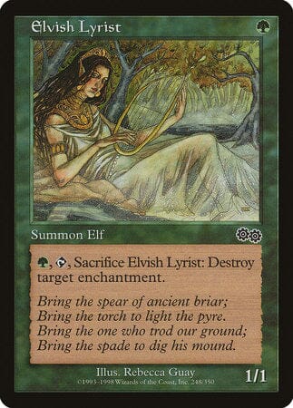 Elvish Lyrist [Urza's Saga] MTG Single Magic: The Gathering  | Multizone: Comics And Games