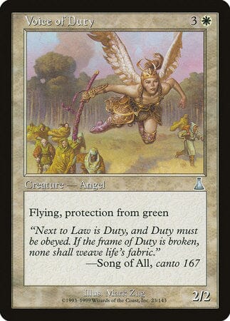 Voice of Duty [Urza's Destiny] MTG Single Magic: The Gathering  | Multizone: Comics And Games