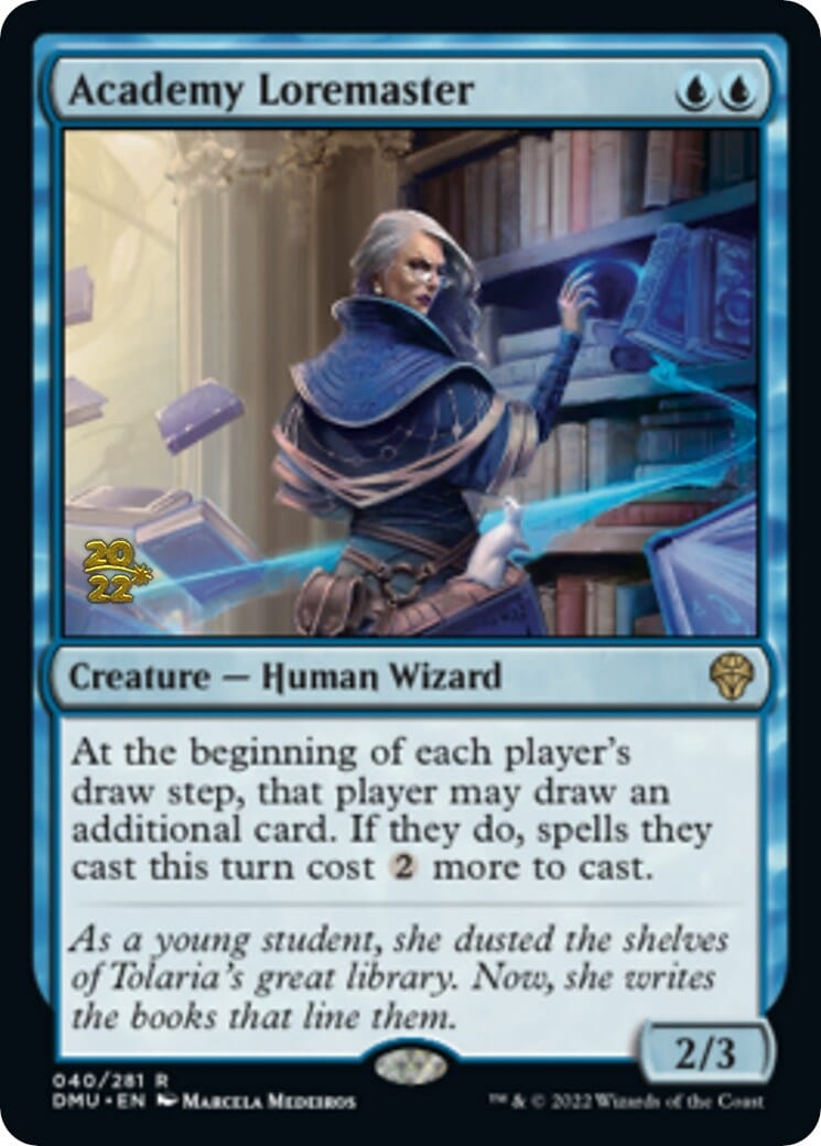 Academy Loremaster [Dominaria United Prerelease Promos] MTG Single Magic: The Gathering  | Multizone: Comics And Games