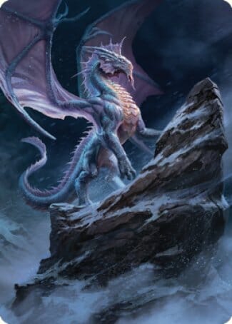 Ancient Silver Dragon Art Card (06) [Commander Legends: Battle for Baldur's Gate Art Series] MTG Single Magic: The Gathering  | Multizone: Comics And Games