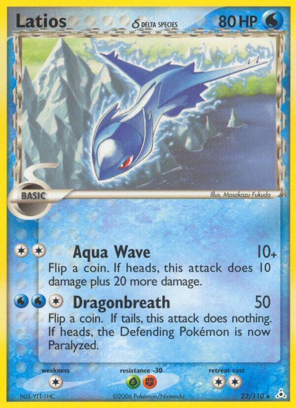 Latios (22/110) (Delta Species) (Theme Deck Exclusives) [EX: Holon Phantoms] Pokemon Single Pokémon  | Multizone: Comics And Games