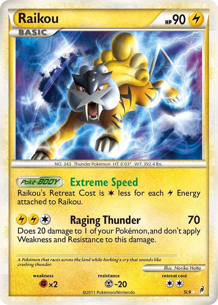Raikou (SL9) [HeartGold & SoulSilver: Call of Legends] Pokemon Single Pokémon  | Multizone: Comics And Games