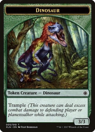 Dinosaur (005) Token [Ixalan Tokens] MTG Single Magic: The Gathering  | Multizone: Comics And Games