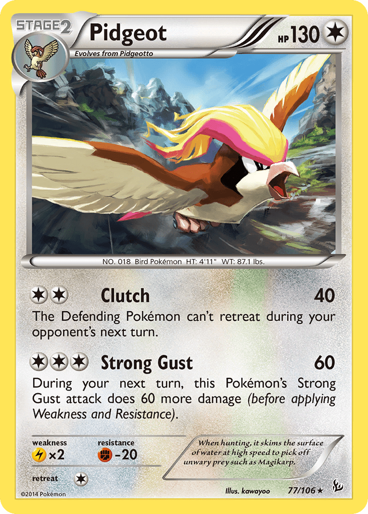 Pidgeot (77/106) [XY: Flashfire] Pokemon Single Pokémon  | Multizone: Comics And Games