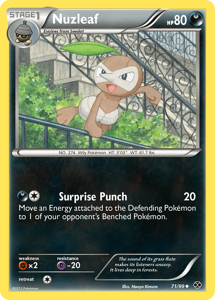 Nuzleaf (71/99) [Black & White: Next Destinies] Pokemon Single Pokémon  | Multizone: Comics And Games