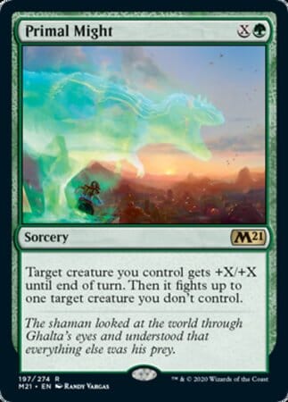 Primal Might [Core Set 2021] MTG Single Magic: The Gathering  | Multizone: Comics And Games