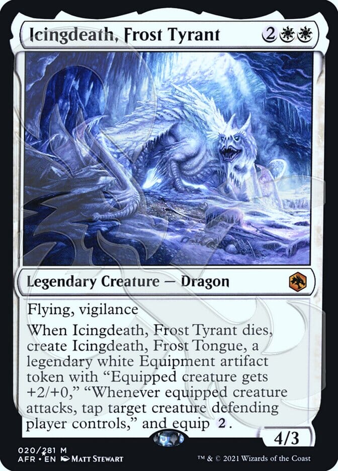 Icingdeath, Frost Tyrant (Ampersand Promo) [Dungeons & Dragons: Adventures in the Forgotten Realms Promos] MTG Single Magic: The Gathering  | Multizone: Comics And Games