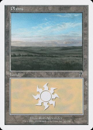Plains (342) [Seventh Edition] MTG Single Magic: The Gathering  | Multizone: Comics And Games
