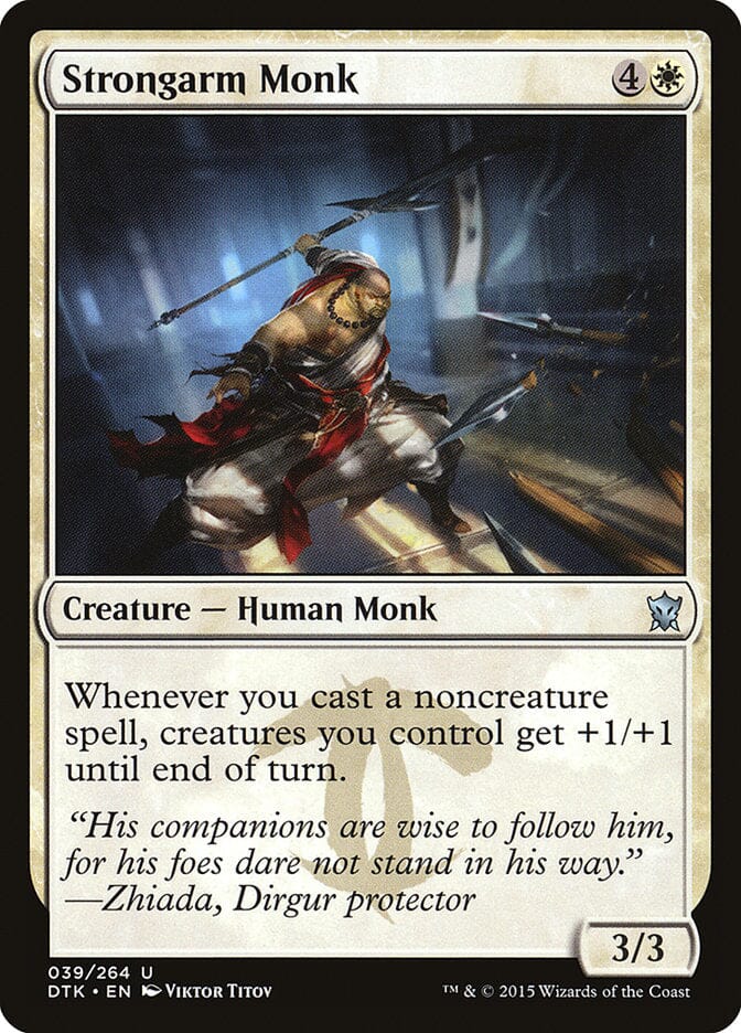 Strongarm Monk [Dragons of Tarkir] MTG Single Magic: The Gathering  | Multizone: Comics And Games