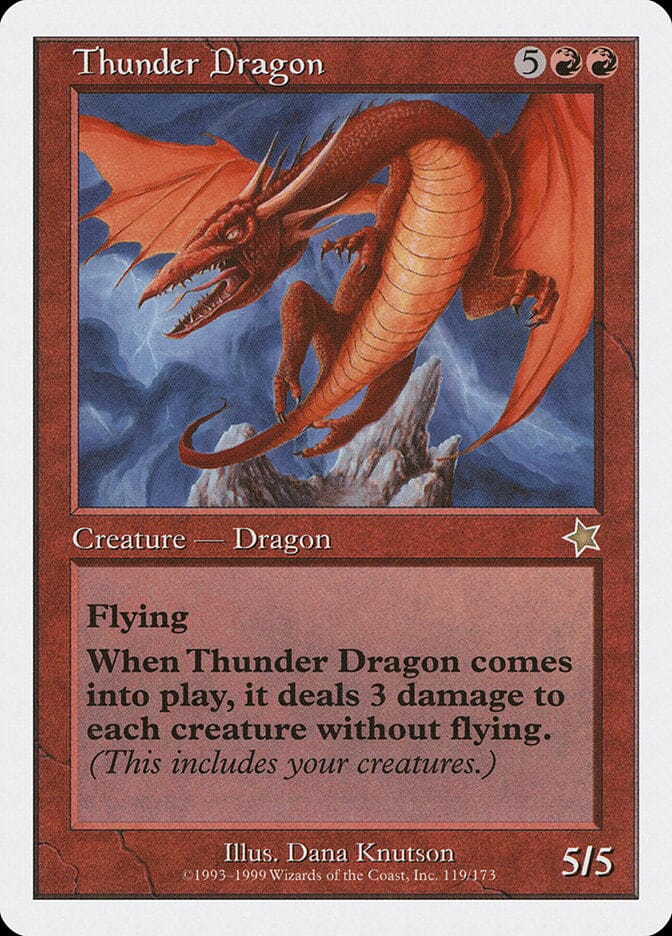 Thunder Dragon [Starter 1999] MTG Single Magic: The Gathering  | Multizone: Comics And Games