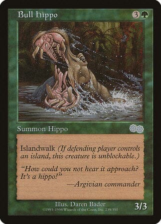 Bull Hippo [Urza's Saga] MTG Single Magic: The Gathering  | Multizone: Comics And Games