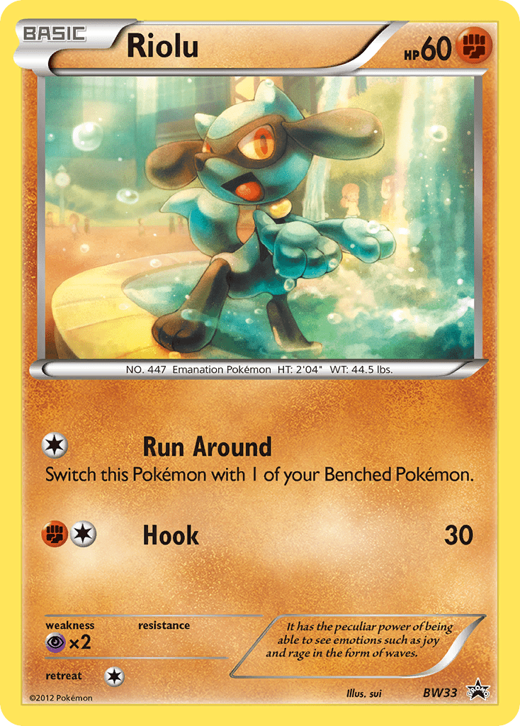 Riolu (BW33) [Black & White: Black Star Promos] Pokemon Single Pokémon  | Multizone: Comics And Games