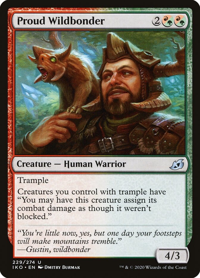 Proud Wildbonder [Ikoria: Lair of Behemoths] MTG Single Magic: The Gathering  | Multizone: Comics And Games