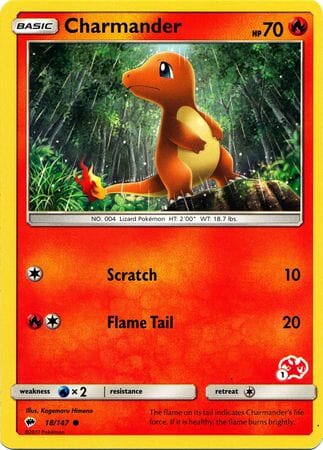 Charmander (18/147) (Charizard Stamp #1) [Battle Academy 2020] Pokemon Single Pokémon  | Multizone: Comics And Games