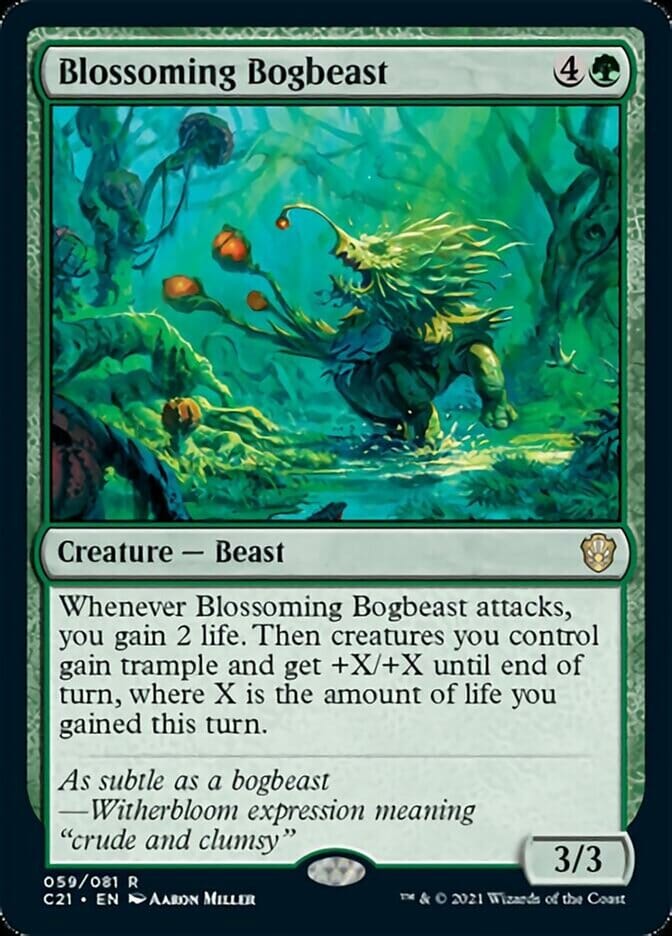Blossoming Bogbeast [Commander 2021] MTG Single Magic: The Gathering  | Multizone: Comics And Games
