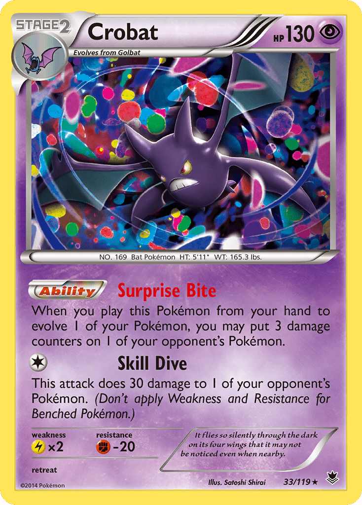 Crobat (33/119) [XY: Phantom Forces] Pokemon Single Pokémon  | Multizone: Comics And Games