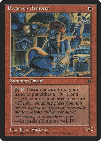 Dwarven Armorer [Fallen Empires] MTG Single Magic: The Gathering  | Multizone: Comics And Games