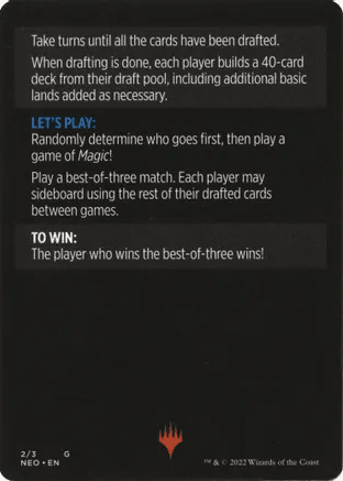 Winchester Draft (Magic Minigame) [Kamigawa: Neon Dynasty Minigame] MTG Single Magic: The Gathering  | Multizone: Comics And Games