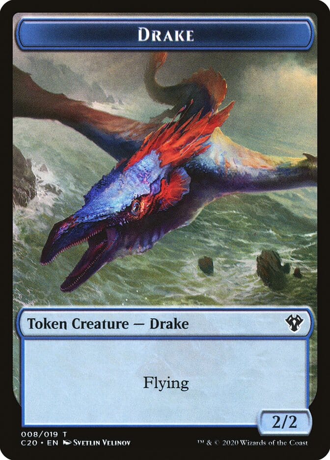 Human Soldier (005) // Drake Double-sided Token [Commander 2020 Tokens] MTG Single Magic: The Gathering  | Multizone: Comics And Games