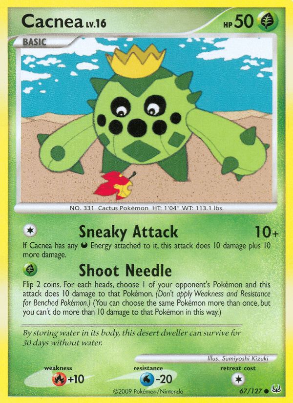 Cacnea (67/127) [Platinum: Base Set] Pokemon Single Pokémon  | Multizone: Comics And Games
