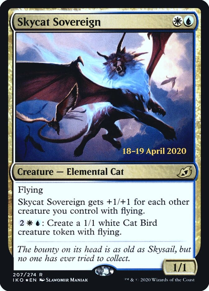 Skycat Sovereign [Ikoria: Lair of Behemoths Prerelease Promos] MTG Single Magic: The Gathering  | Multizone: Comics And Games