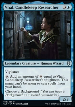 Vhal, Candlekeep Researcher [Commander Legends: Battle for Baldur's Gate] MTG Single Magic: The Gathering  | Multizone: Comics And Games