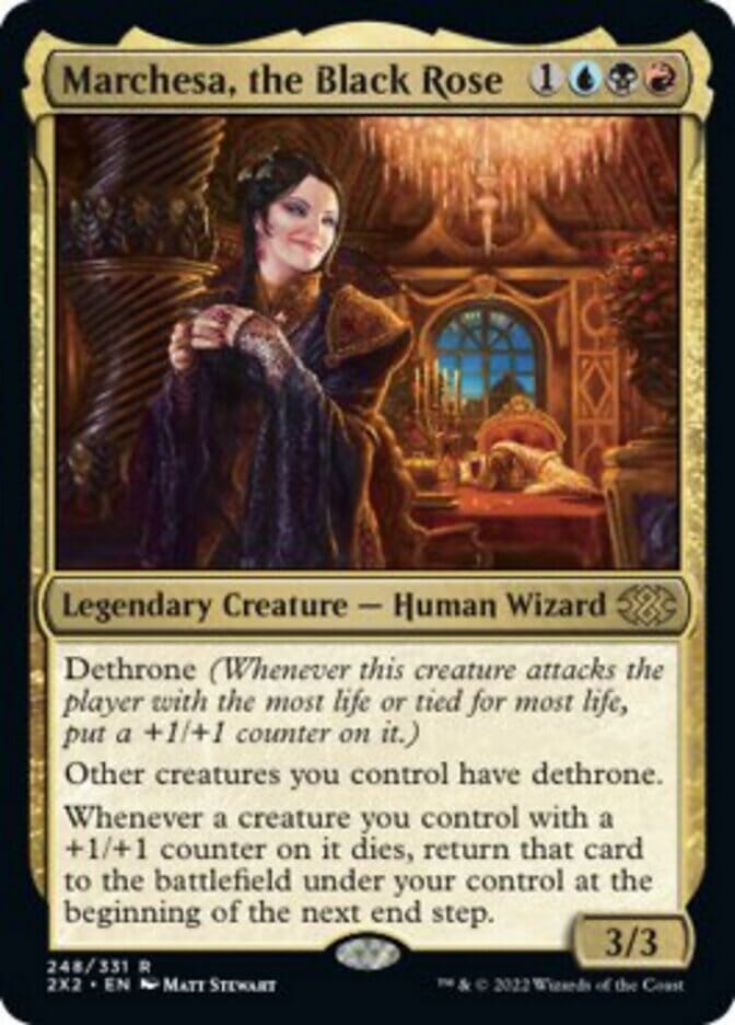 Marchesa, the Black Rose [Double Masters 2022] MTG Single Magic: The Gathering  | Multizone: Comics And Games