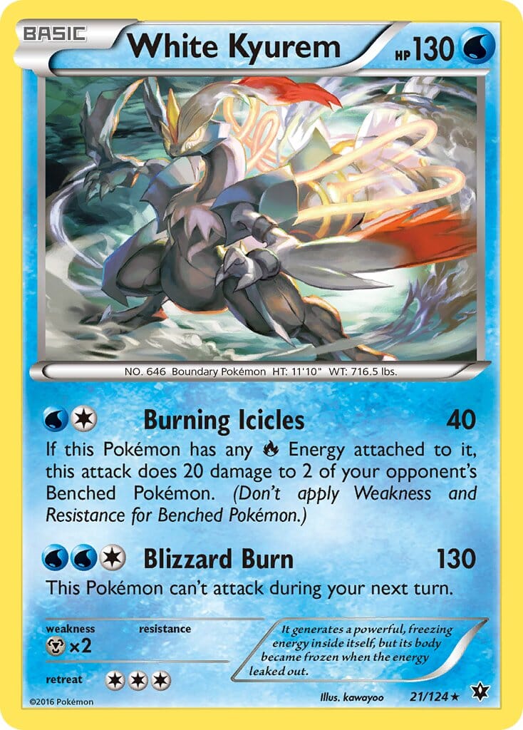 White Kyurem (21/124) (Theme Deck Exclusive) [XY: Fates Collide] Pokemon Single Pokémon  | Multizone: Comics And Games
