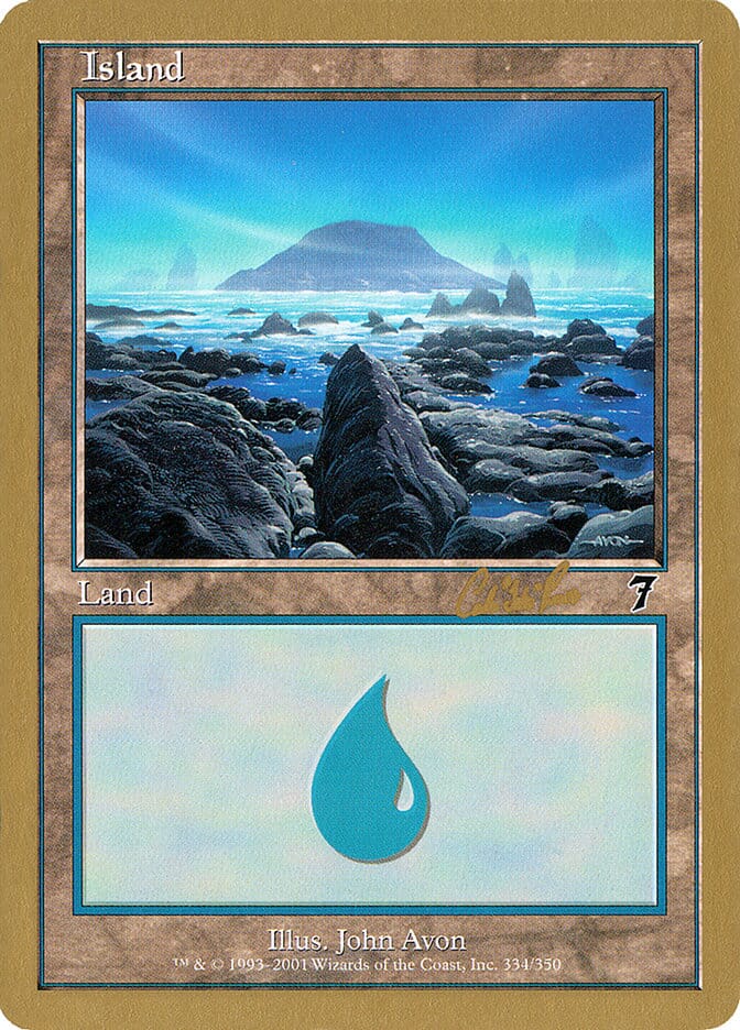 Island (cr334) (Carlos Romao) [World Championship Decks 2002] MTG Single Magic: The Gathering  | Multizone: Comics And Games