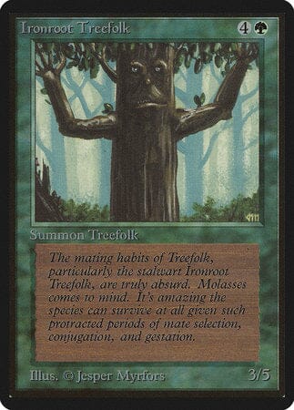 Ironroot Treefolk [Limited Edition Beta] MTG Single Magic: The Gathering  | Multizone: Comics And Games