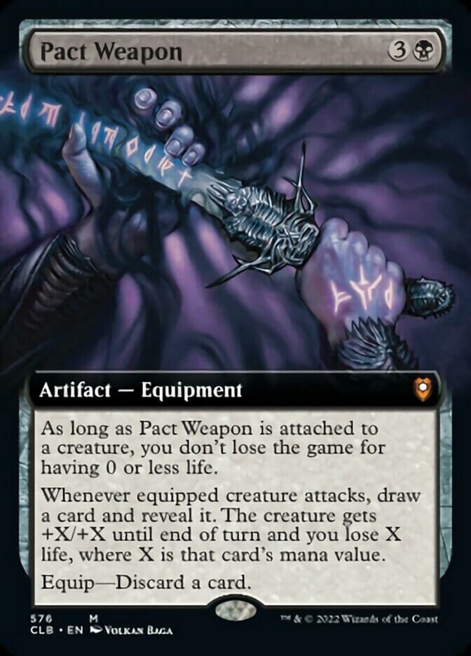 Pact Weapon (Extended Art) [Commander Legends: Battle for Baldur's Gate] MTG Single Magic: The Gathering  | Multizone: Comics And Games
