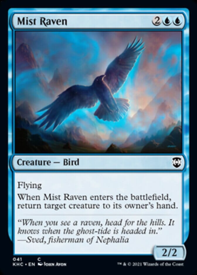 Mist Raven [Kaldheim Commander] MTG Single Magic: The Gathering  | Multizone: Comics And Games