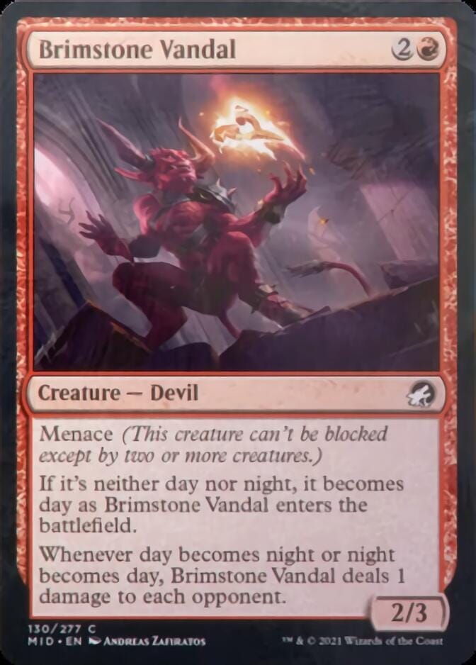 Brimstone Vandal [Innistrad: Midnight Hunt] MTG Single Magic: The Gathering  | Multizone: Comics And Games